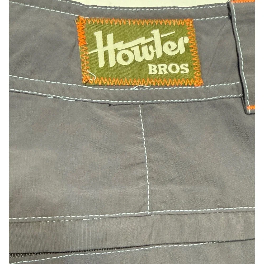 Howler Bros Horizon Hybrid Shorts Mens 38 Gray Nylon Fishing Board Shorts